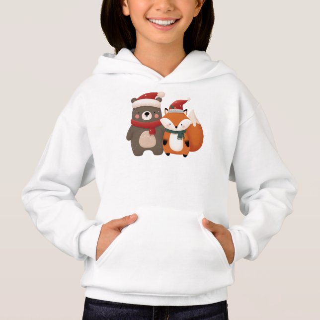 Christmas/Winter Cute Bear & Fox (Front)