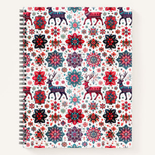 Christmas Winter Design Spiral Notebook