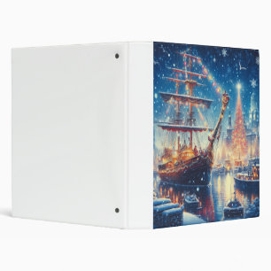 Christmas/Winter docked ship Binder