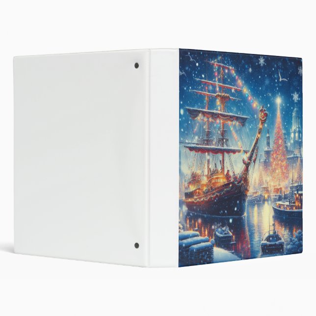 Christmas/Winter docked ship Binder (Background)