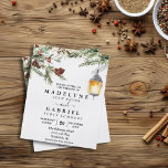 Christmas Winter Elegant Pine Drop Black Wedding F Flyer<br><div class="desc">This design may be personalized in the area provided by changing the photo and/or text. Or it can be customized by clicking Personalize this Template and then choosing the click to customize further option and delete or change the colour of the background, add text, change the text colour or style,...</div>
