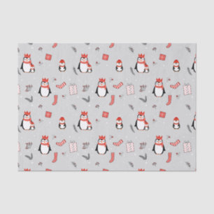 Christmas Winter Festive Family Penguin Party Tissue Paper