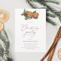 Christmas Winter Floral Merry Little Bridal Shower