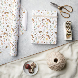 Christmas Winter Fox Rabbit Duck  Wrapping Paper