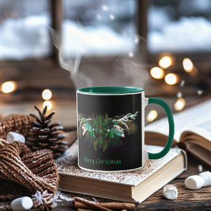 Christmas Winter Green Man Mug