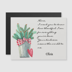 Christmas Winter Holiday Generic Magnetic Card
