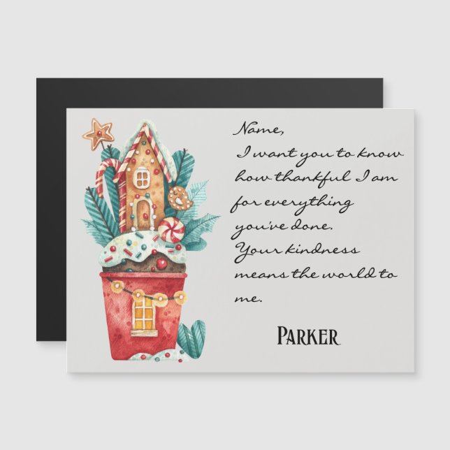 Christmas Winter Holiday Generic Magnetic Card (Front/Back)