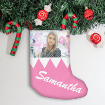 Christmas Winter Holiday Personalized Photo Pink