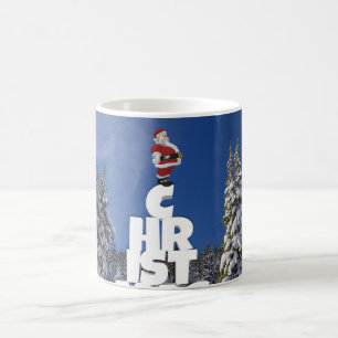Christmas winter landscape coffee mug