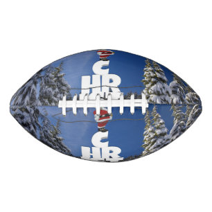 Christmas winter landscape football