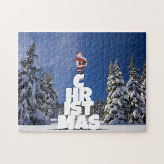 Christmas winter landscape jigsaw puzzle