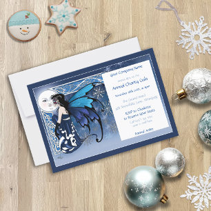 Christmas Winter Moon Fairy Gala Christmas Ball Invitation
