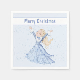 Christmas Winter Princess Girls Napkin