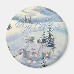 CHRISTMAS WINTER SCENE by SHARON SHARPE Magnet