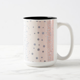 Christmas Winter Snowflake Two-Tone Coffee Mug