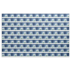 Christmas winter snowman SlipperyJoe green scarf m Fabric