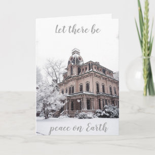 Christmas Winter Snowy Historic Architecture Card