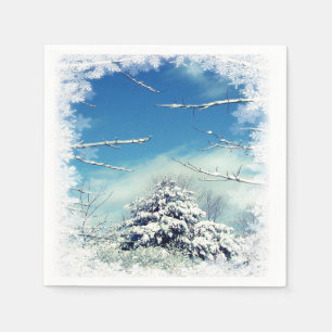 Christmas Winter Wonderland Disposable Napkins