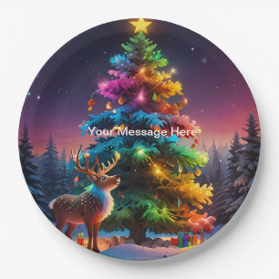 Christmas Winter Wonderland Holiday Season Paper Plate