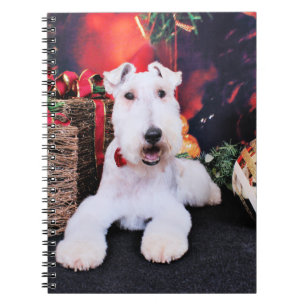 Christmas - Wire Fox Terrier - Dexter Notebook
