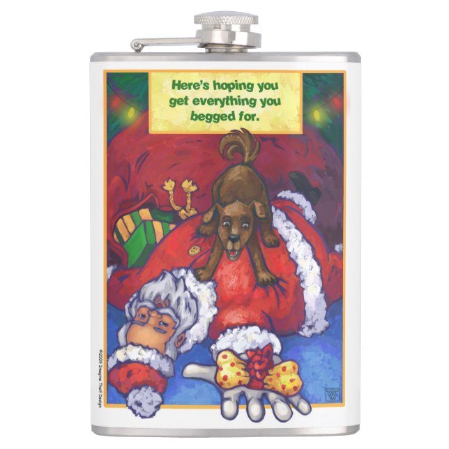 Christmas Wish Hip Flask (Front)