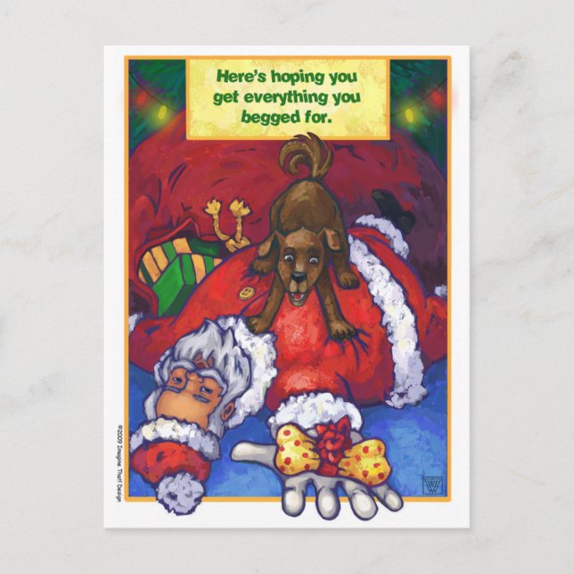 Christmas Wish Holiday Postcard (Front)