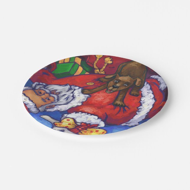 Christmas Wish Painting Paper Plate (Angled)