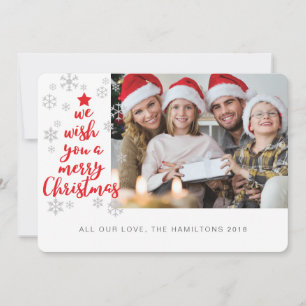 Christmas Wish Personalized Photo Holiday Card