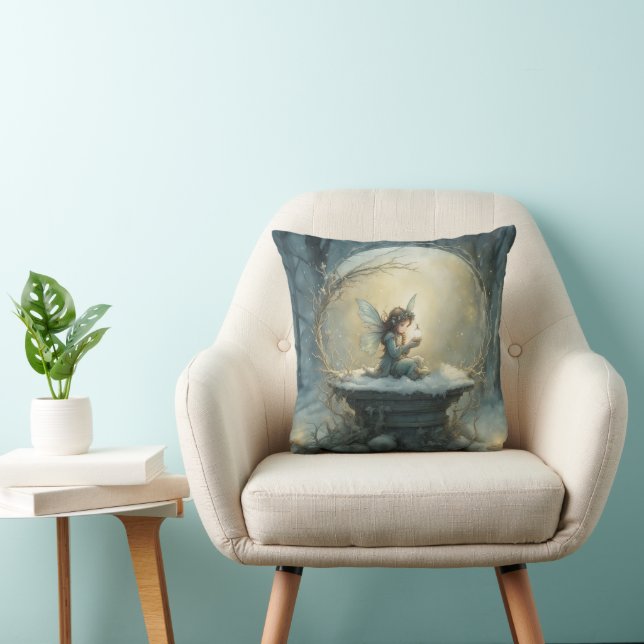 Christmas Wish Throw Pillow (Chair)