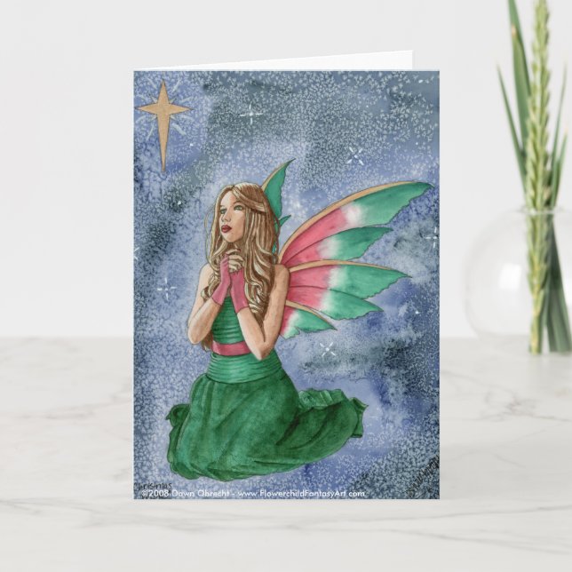 Christmas Wishes by Dawn Obrecht Holiday Card (Front)