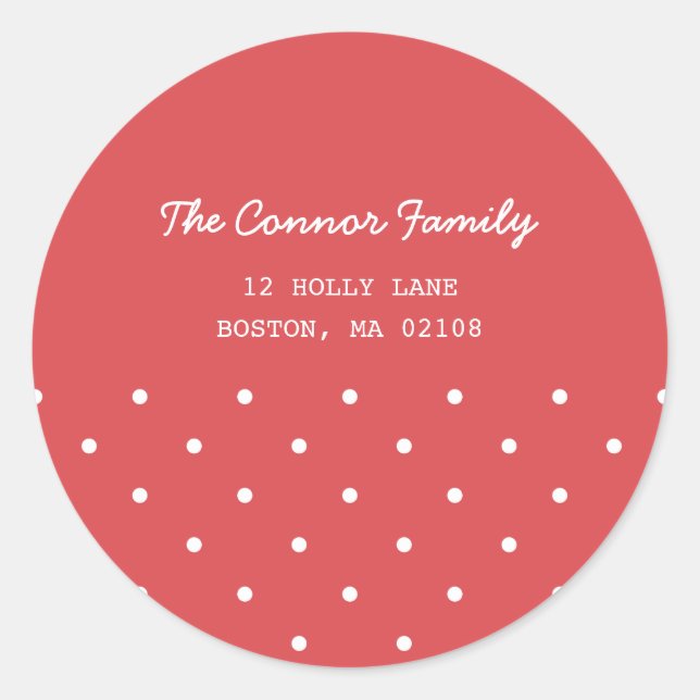 Christmas Wishes Collection Classic Round Sticker (Front)