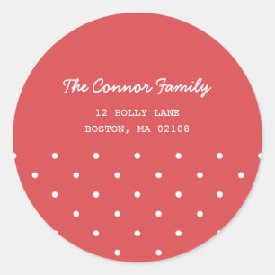 Christmas Wishes Collection Classic Round Sticker