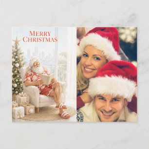 Christmas wishes create your own photo holiday postcard