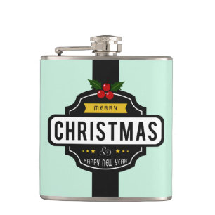 Christmas Wishes custom name flask