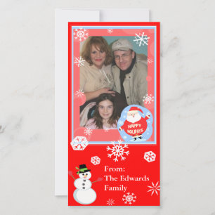 Christmas Wishes Family Photo Card