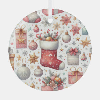 Christmas Wishes Glass Ornament