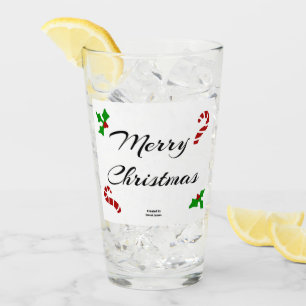 Christmas Wishes Glass Tumbler