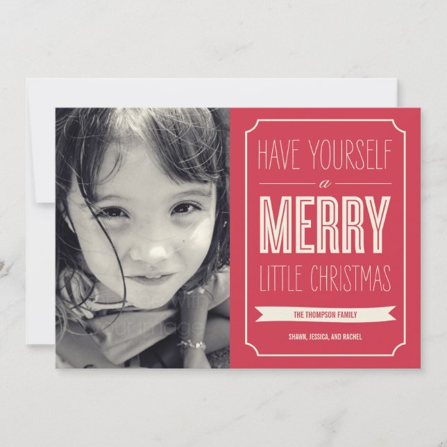 Christmas Wishes Holiday Photo Cards (Front)