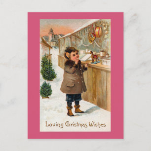 Christmas Wishes Holiday Postcard