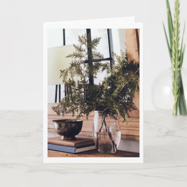 CHRISTMAS WISHES HOMES STYLE CARD (Front)