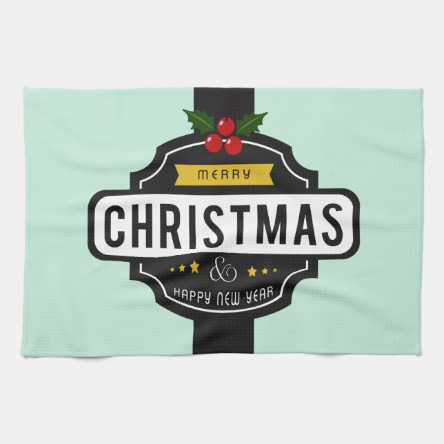 Christmas Wishes kitchen towel (Horizontal)