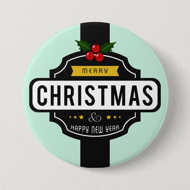 Christmas Wishes large button (Front)