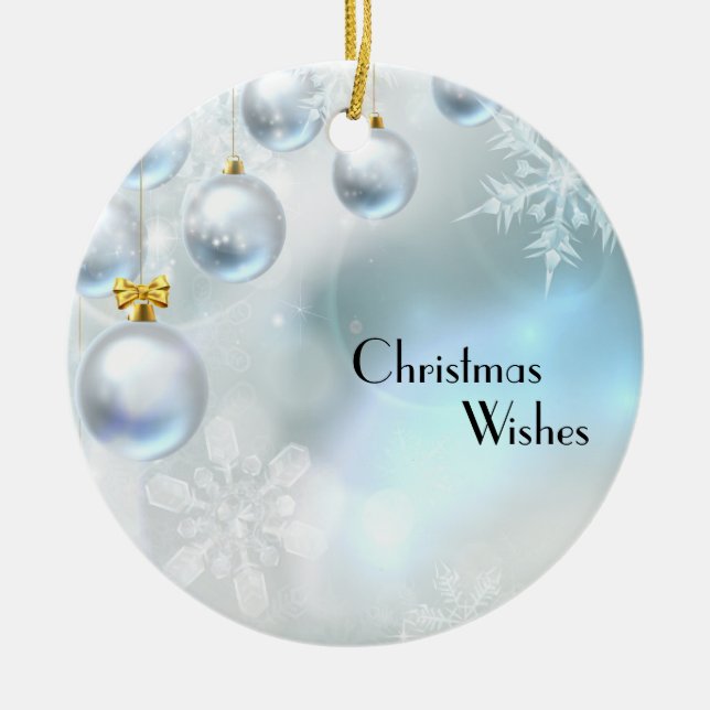 Christmas Wishes Ornament (Front)