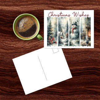 Christmas Wishes Postcard