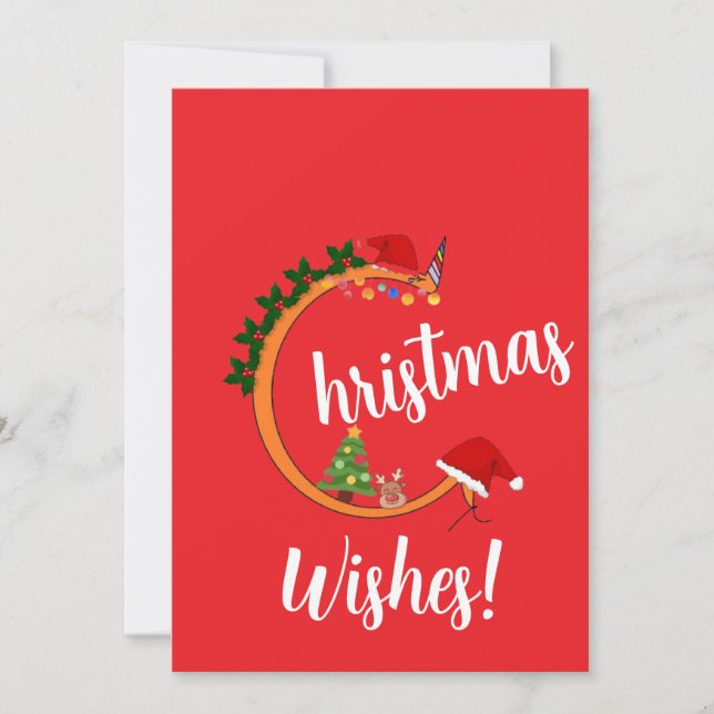 Christmas Wishes Series 02 Holiday Card (Front)