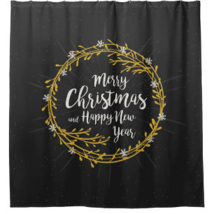 Christmas Wishes shower curtain