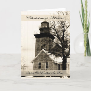 Christmas Wishes Sister & Brother In Law Holiday Card