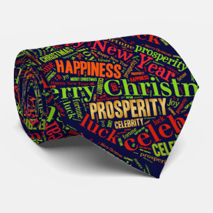 Christmas wishes tie