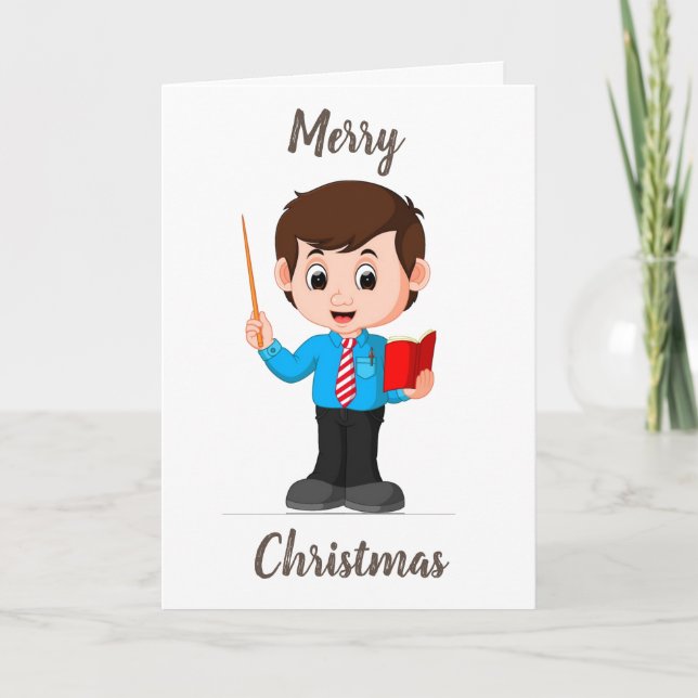 CHRISTMAS WISHES **TO A SPECIAL TEACHER** CARD (Front)