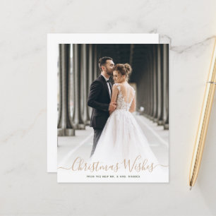 christmas wishes wedding announcement